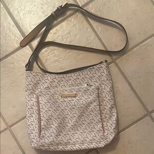 Jones New York Beige and Brown Crossbody Bag